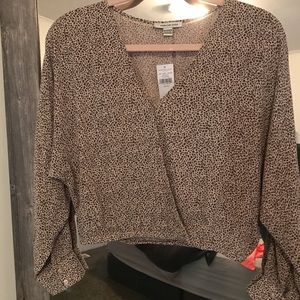 American Eagle cheetah blouse